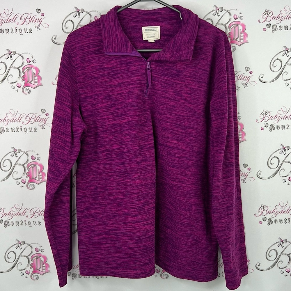 Mountain warehouse half zip up sweater soft Cozy Magenta Quarter-Zip Pullover